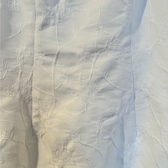 TALBOTS WHITE FLORAL JACQUARD A LINE DRESS AND JACKET - Picture 10 of 10